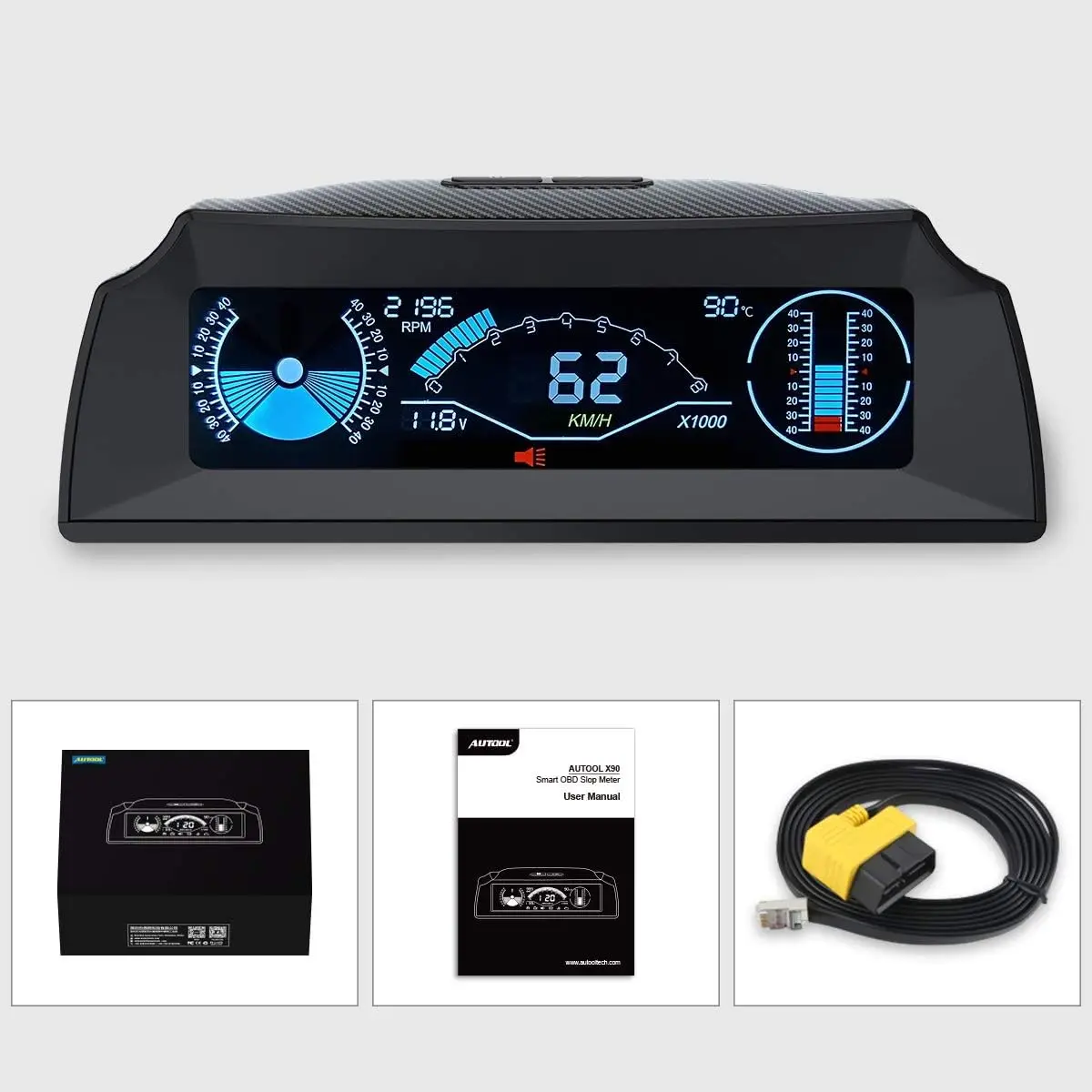 X90 OBD With TPMS Performance Monitoring Gauge - Image 2