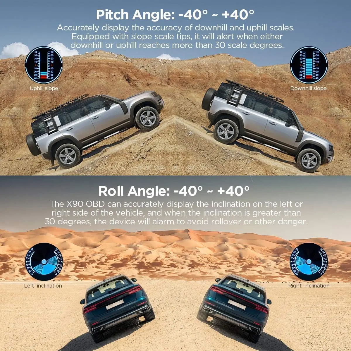 X90 OBD With TPMS Performance Monitoring Gauge - Image 4