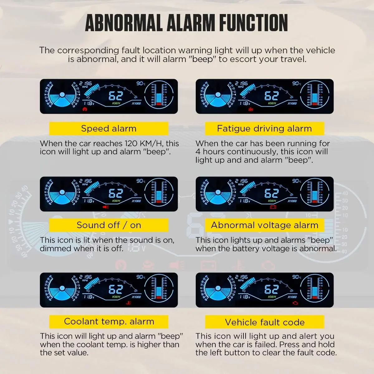 X90 OBD With TPMS Performance Monitoring Gauge - Image 7